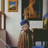 Lady Standing At a Virginal By Vermeer diamond painting