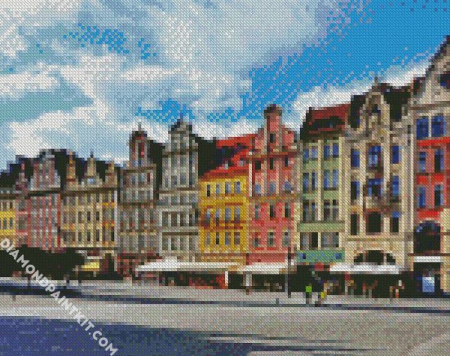 Market Square Wroclaw Poland diamond painting