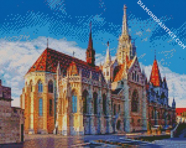 Matthias Church Budapest diamond painting