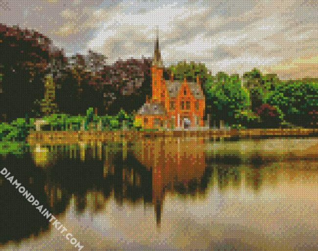 Minnewater Bruges diamond painting