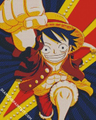 Monkey D Luffy diamond painting