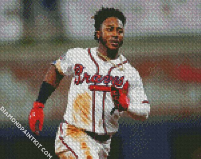 Ozzie Albies Second Baseman Atlanta Braves diamond painting