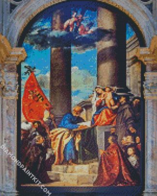 Pesaro Madonna By Tiziano diamond painting