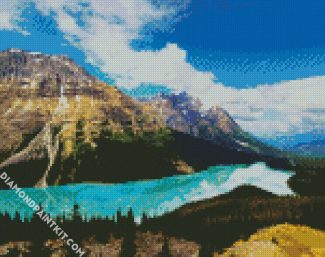 Peyto Lake Canada diamond painting