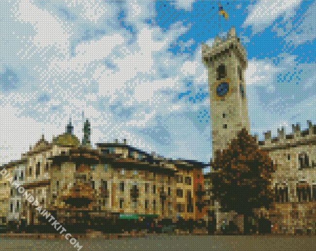 Piazza Duomo Trento Trentino diamond painting