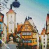 Plonlein Rothenburg Ob Der Tauber Town diamond painting