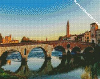 Ponte Pietra Verona diamond painting