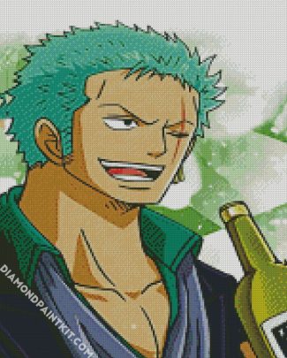 Roronoa Zoro One Piece diamond painting