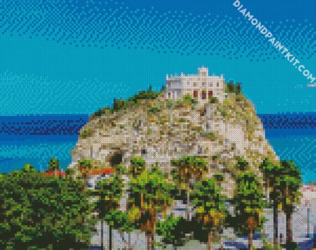 Santuario Di Santa Maria Dell Isola Di Tropea Calabria diamond painting