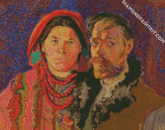 Self Portrait With Wife Wyspianski diamond painting