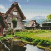 Shirakawa Go Town diamond painting