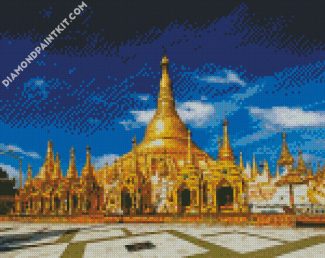 Shwdagon Pogoda Yangon diamond painting