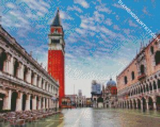 St Mark s Square Burano diamond painting