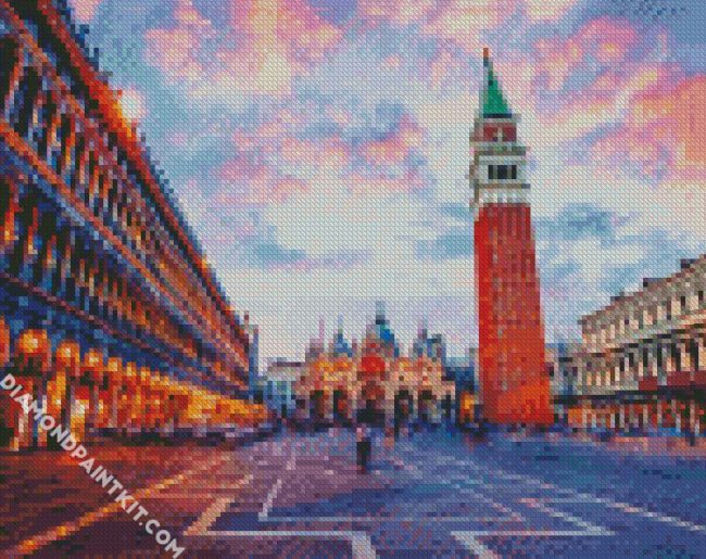 St Mark s Square Burano Italy Europe diamond painting