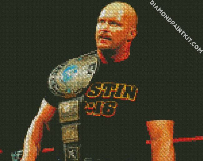 Stone Cold Steve Austin diamond painting