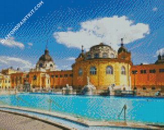 Szechenyi Thermal Bath Budapest diamond painting