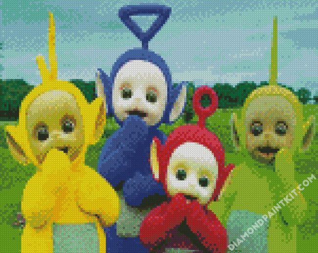 Teletubbies Characters diamond painting