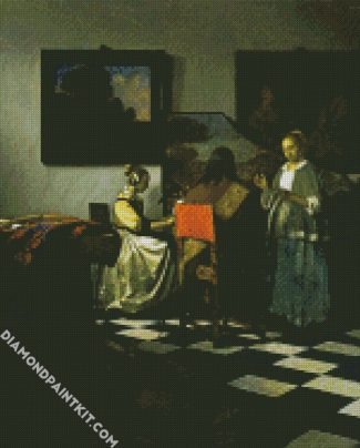 The Concert By Vermeer diamond painting