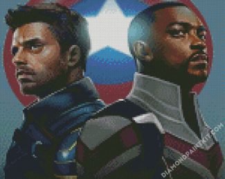 The Falcon And The Winter Soldier Art diamond painting