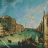 The Grand Canal From San Vi Venice By Canaletto diamond painting