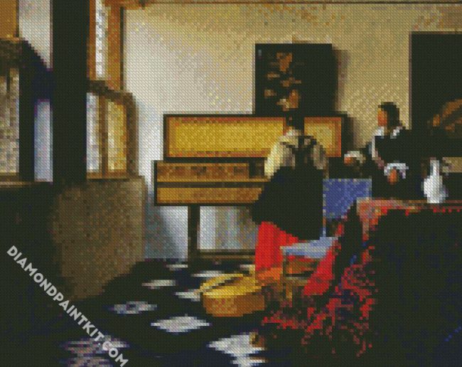 The Music Lesson Vermeer diamond painting