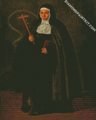 The Nun Jeronima De La Fuente By Velazquez diamond painting