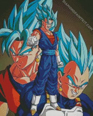 Vegito Anime Dragon Ball diamond painting