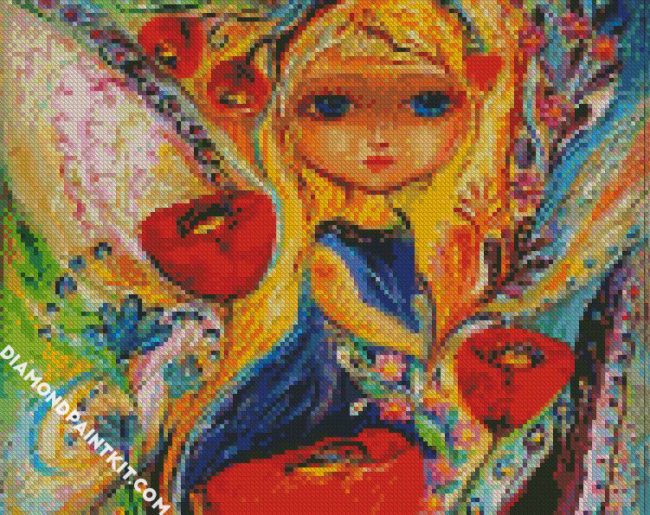 Virgo Lady diamond painting