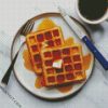 Waffle With Coffee And Honey diamond painting