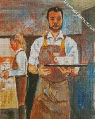 Waiter Art diamond painting