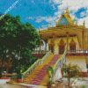 Wat Leu Pagoda Cambodia diamond painting