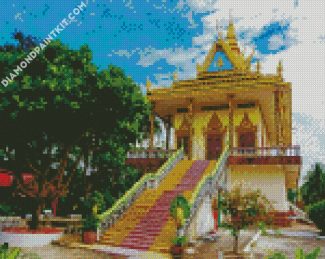 Wat Leu Pagoda Cambodia diamond painting