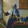 Woman With a Water Jug By Vermeer diamond painting