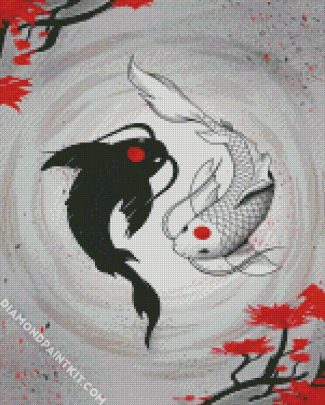 Yin And Yang Fish diamond painting