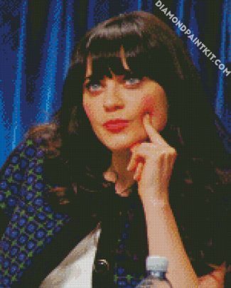 Zooey Deschanel diamond painting