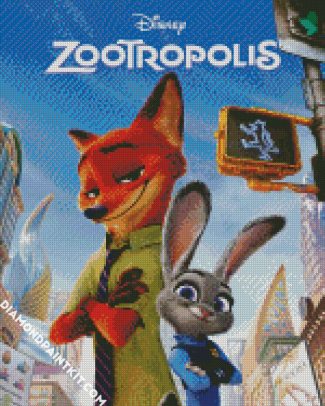 Zootropolis diamond painting