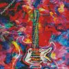 Abstract Guitar diamond painting