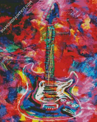 Abstract Guitar diamond painting