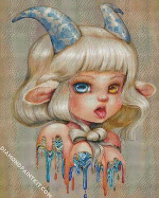 Adorable Capricorn diamond paintings