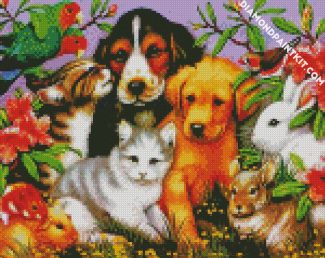 Adorable Pets diamond painting