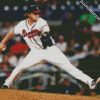 Aesthetic Atlanta Braves Player Jacob Webb diamond painting