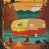 Aesthetic Camping Illustration diamond painting