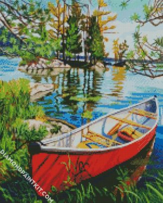 Aesthetic Canoeing art diamond painting