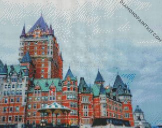 Aesthetic Fairmont Le Chateau Frontenac Canada diamond painting