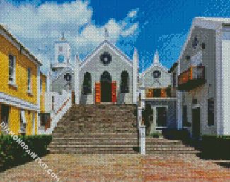 Aesthetic St Peter Church Bermuda diamond painting