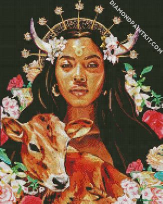 Aesthetic Taurus Lady diamond painting