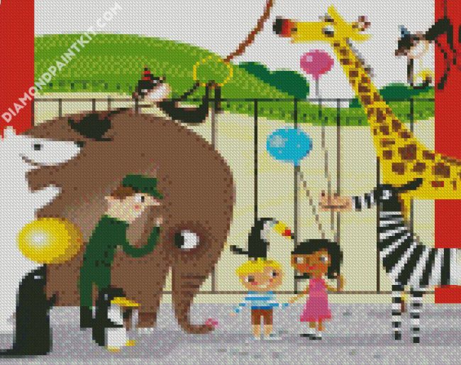 Aesthetic Zoo diamond painting