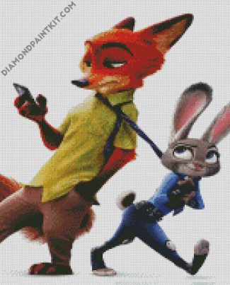 Aesthetic Zootropolis Movie diamond painting