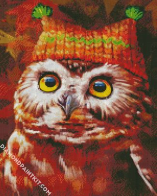 Aesthetic Brown Owl diamond painting