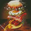 Aesthetic Burger diamond painting